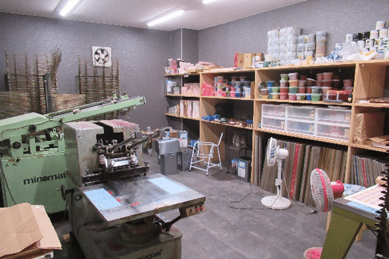 シルク転写の流れ　印刷室